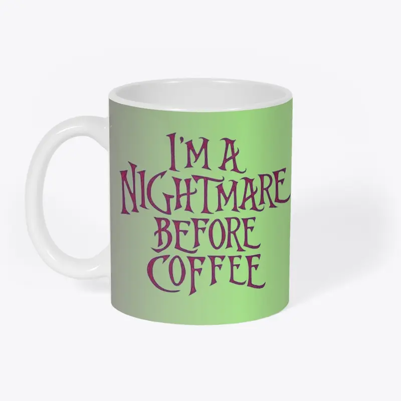 Nightmare before coffee mug 