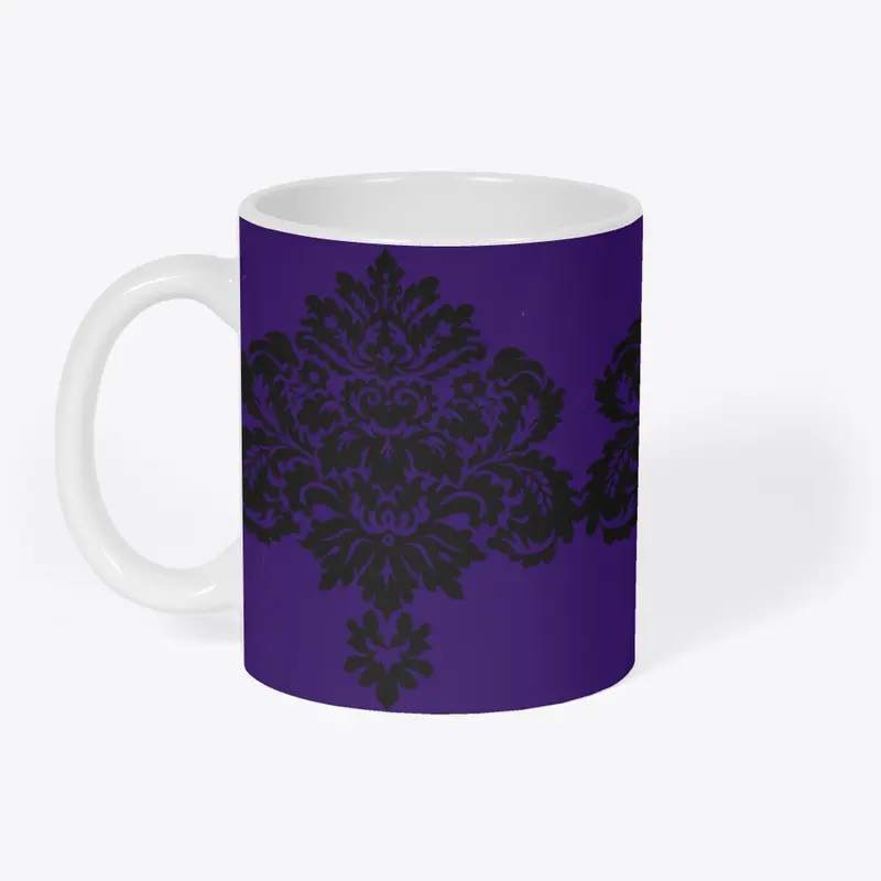 Dark purple unique mug 