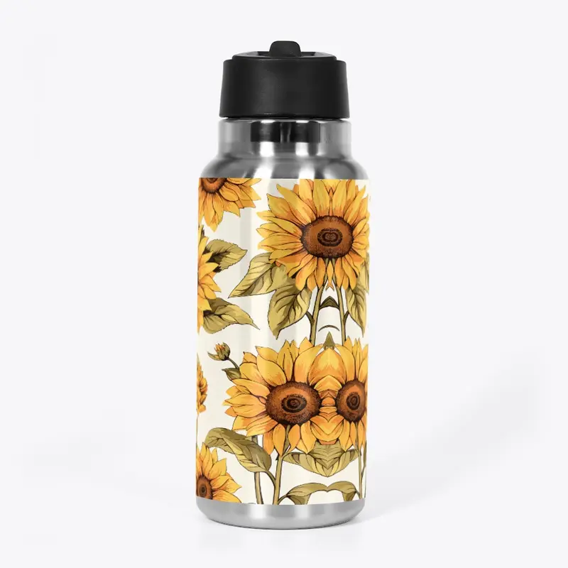 32 oz sunflower water bottle 