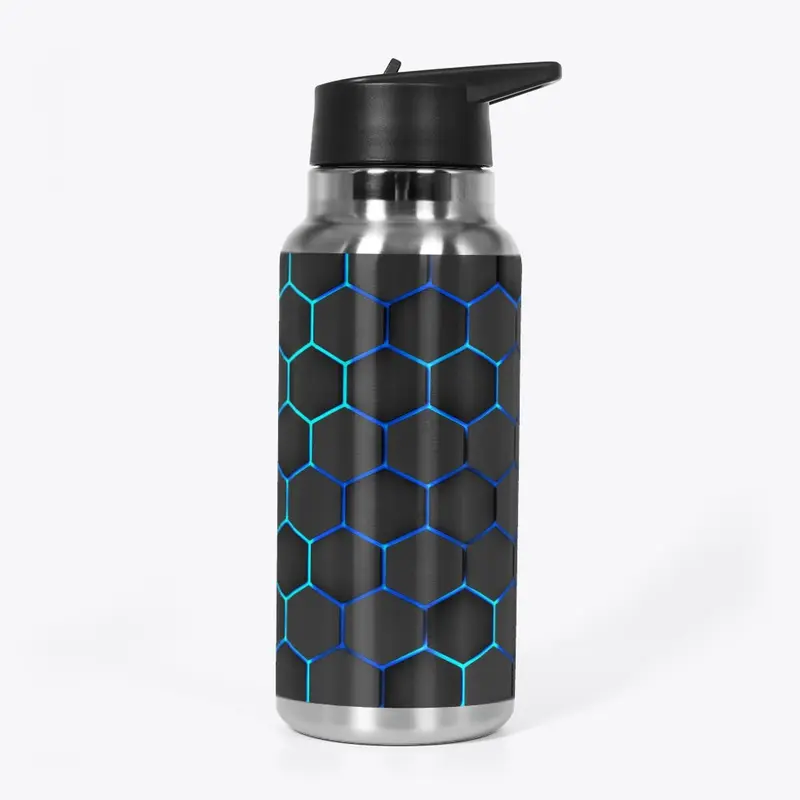 Octagon abstract water bottle!