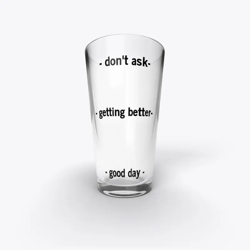 Funny beer glass 