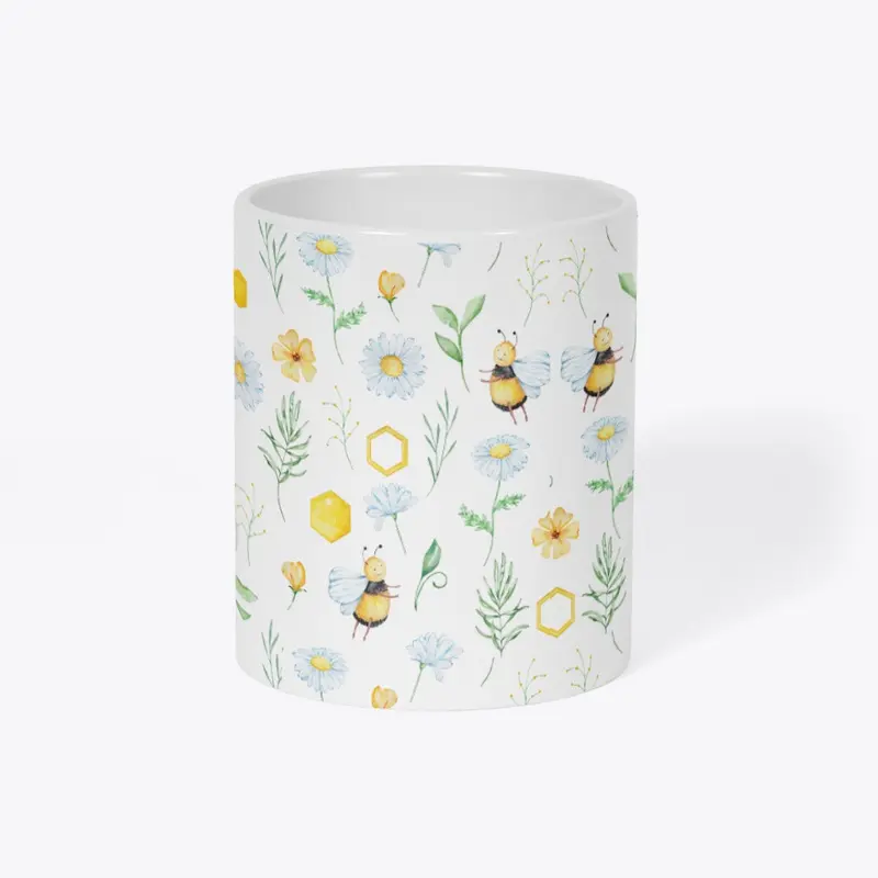 Daisy and bumble Bee mug 