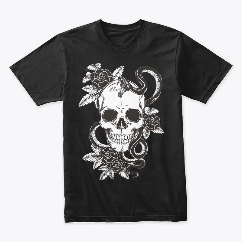 Skull and snake T-shirt 