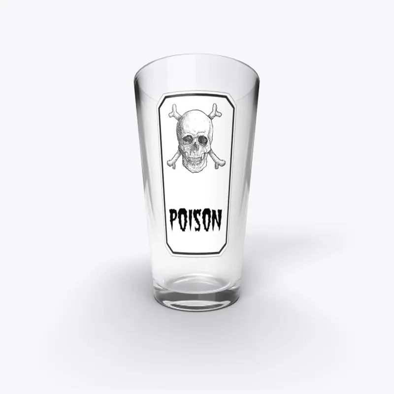 Poison pint glass 