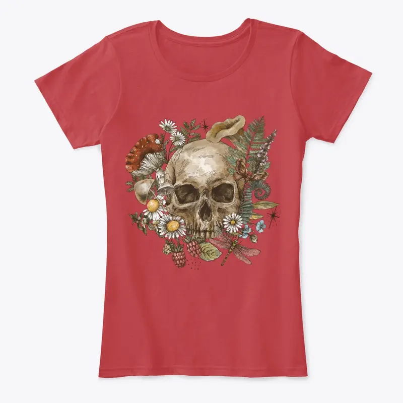 Skull and flower T-shirts 