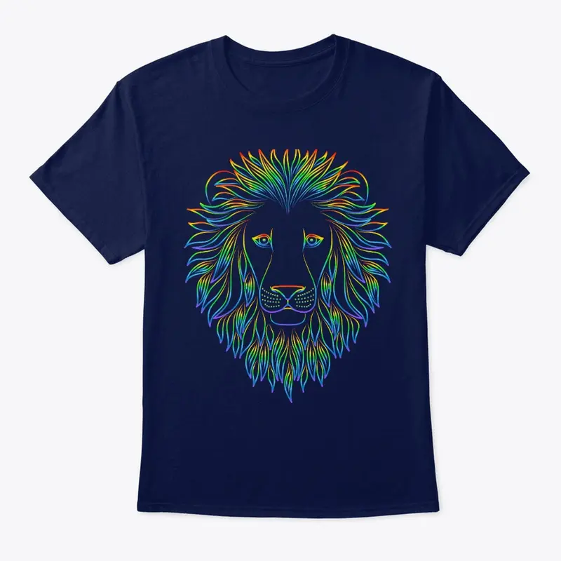 Rainbow lion tshirt 