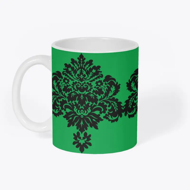 Green unique mug 