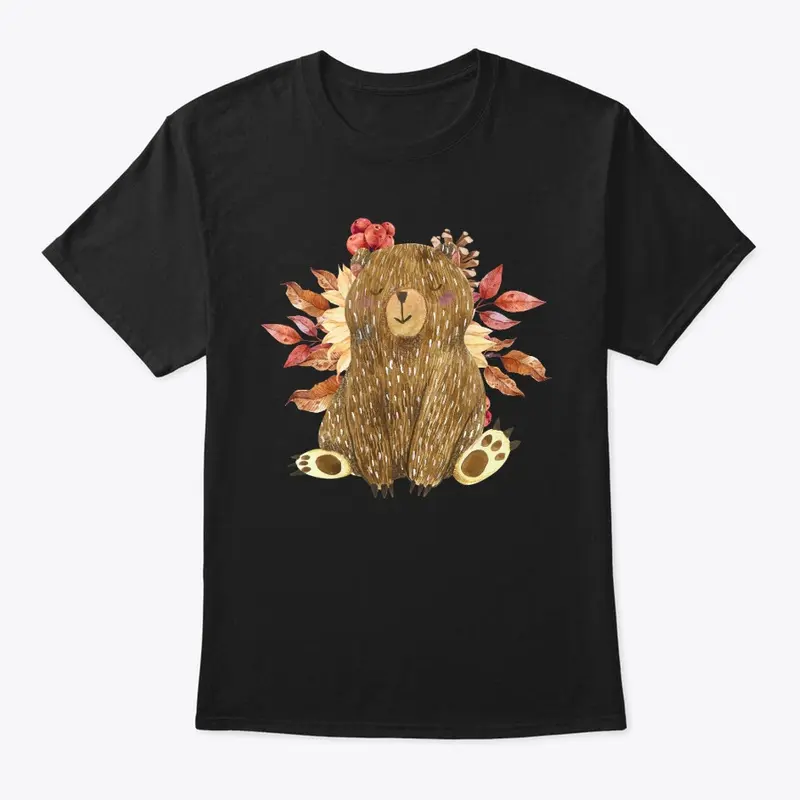 Flower bear Tshirt 